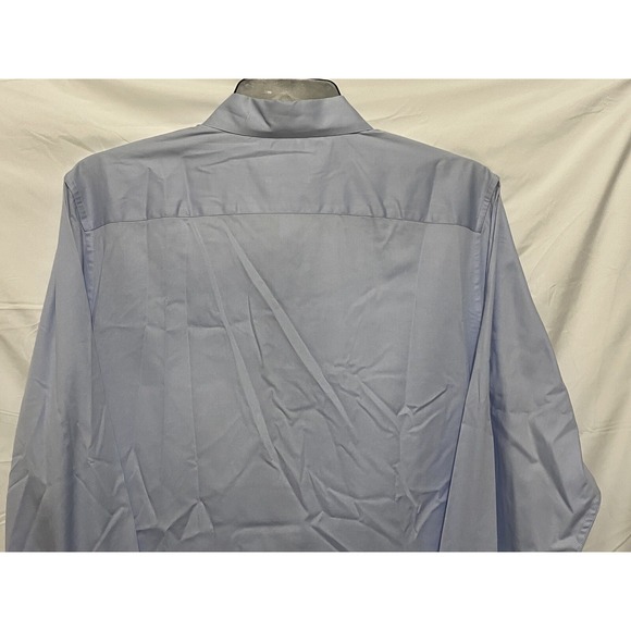 Calvin Klein Dress Shirt Mens Size L Blue Long Sleeve Collar Button Down Modern - Picture 11 of 15